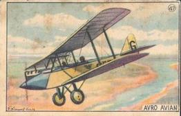 1930 William Paterson Aviation Series (V88) #47 Avro “Avian” Front