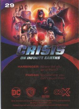 2022 Cryptozoic CZX Crisis on Infinite Earths #29 To the Vanishing Point Back