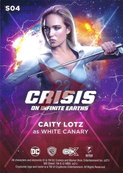 2022 Cryptozoic CZX Crisis on Infinite Earths - CZX STR PWR #S04 Caity Lotz as White Canary Back