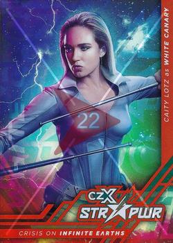 2022 Cryptozoic CZX Crisis on Infinite Earths - CZX STR PWR #S04 Caity Lotz as White Canary Front
