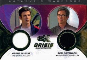 2022 Cryptozoic CZX Crisis on Infinite Earths - Dual Wardrobe #DM08 Grant Gustin / Tom Cavanagh Front