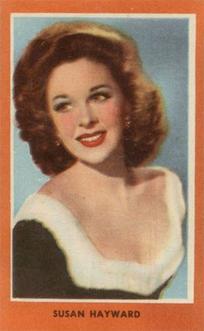 1954 Guillen Chocolate Cinema Stars #NNO Susan Hayward Front
