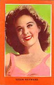 1954 Guillen Chocolate Cinema Stars #NNO Susan Hayward Front