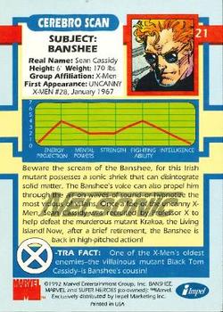 1992 Impel The Uncanny X-Men - Nelsonic #21 Banshee Back