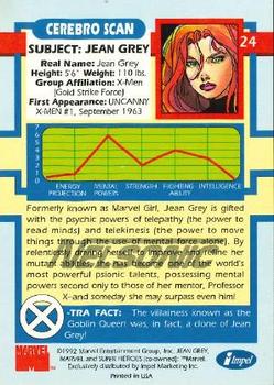 1992 Impel The Uncanny X-Men - Nelsonic #24 Jean Grey Back