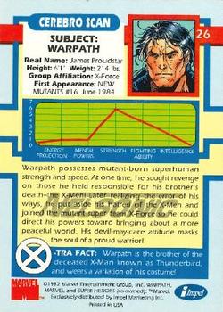 1992 Impel The Uncanny X-Men - Nelsonic #26 Warpath Back