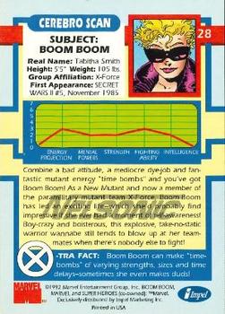 1992 Impel The Uncanny X-Men - Nelsonic #28 Boom Boom Back