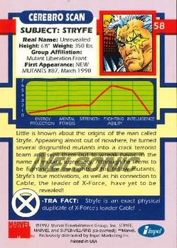 1992 Impel The Uncanny X-Men - Nelsonic #58 Stryfe Back