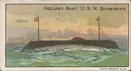 1910 Nation’s Pride Caramel Warships (E4) #NNO Holland Boat, U.S.N. Submarine Front