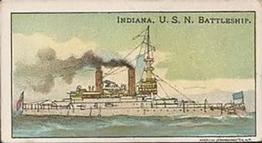 1910 Nation’s Pride Caramel Warships (E4) #NNO Indiana, U.S.N. Battleship Front