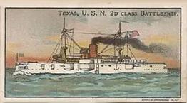 1910 Nation’s Pride Caramel Warships (E4) #NNO Texas, U.S.N. 2D Class Battleship Front