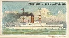 1910 Nation’s Pride Caramel Warships (E4) #NNO Wisconsin, U.S.N. Battleship Front