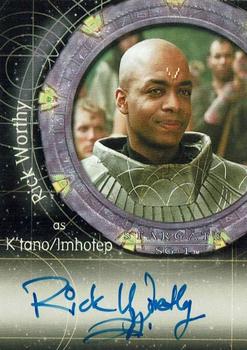 2005 Rittenhouse Stargate SG-1 Season 7 - Autographs #A54 Rick Worthy as K'tano/Imhotep Front