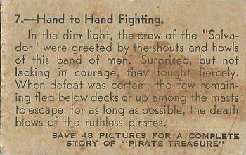 1930 MJ Holloway Pirate Treasure Series A (R110-1) #7 Hand to Hand Fighting Back
