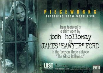 2007 Inkworks Lost Season 3 - Pieceworks Costumes #PW-10 Josh Holloway as James 