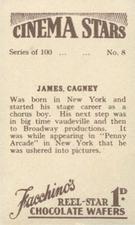 1936 Facchino's Cinema Stars #8 James Cagney Back