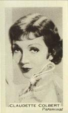 1936 Facchino's Cinema Stars #10 Claudette Colbert Front