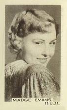1936 Facchino's Cinema Stars #16 Madge Evans Front