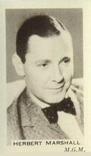 1936 Facchino's Cinema Stars #34 Herbert Marshall Front
