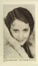 1936 Facchino's Cinema Stars #52 Barbara Stanwyck Front