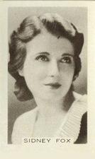 1936 Facchino's Cinema Stars #54 Sidney Fox Front