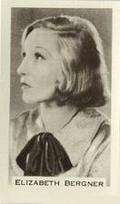 1936 Facchino's Cinema Stars #64 Elisabeth Bergner Front