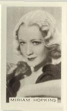 1936 Facchino's Cinema Stars #71 Miriam Hopkins Front