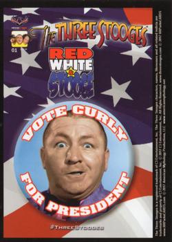 2018-19 RRParks Three Stooges Comic Book Series #20 Am. Myth. Var. cover The Three Stooges: Red White & Stooge #1 (Aug 2016) Front
