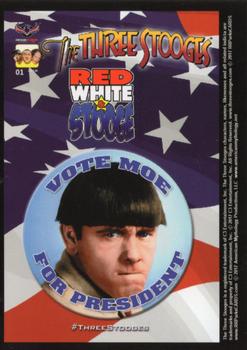 2018-19 RRParks Three Stooges Comic Book Series #22 Am. Myth. Var. cover The Three Stooges: Red White & Stooge #1 (Aug 2016) Front
