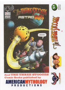 2018-19 RRParks Three Stooges Comic Book Series #46-51 Am. Myth. Main cover The Three Stooges: AM Archives #1 (Jan 2019)/Main cover The Three Stooges: Astro Nuts #1 (May 2019) Back
