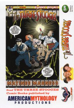 2018-19 RRParks Three Stooges Comic Book Series #47-50 Am. Myth. Var. cover The Three Stooges: AM Archives #1 (Jan 2019)/Main cover The Three Stooges: Matinee Madness #1 (Aug 2018) Back