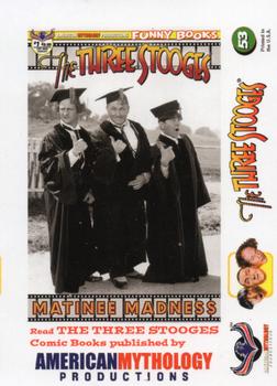 2018-19 RRParks Three Stooges Comic Book Series #48-53 Am. Myth. Var. cover The Three Stooges: Astro Nuts #1 (May 2019)/Var. cover The Three Stooges: Matinee Madness #1 (Aug 2018) Back
