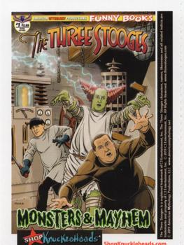 2018-19 RRParks Three Stooges Comic Book Series #56-61 Am. Myth. Main cover The Three Stooges: Monsters & Mayhem #1 (Oct 2018) Front