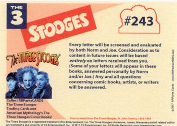 2018-19 RRParks Three Stooges Comic Book Series - 1959 Retro-Stalgic #243 Wait! STOP! 3-D Comics Back
