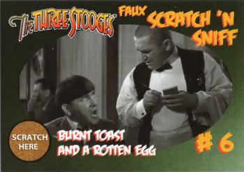 2017 RRParks The Three Stooges Theater - Faux Scratch 'n Sniff #6 Burnt Toast and a Rotten Egg / Wet Stooge Front