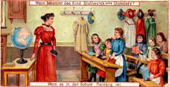 1898 Stollwerck Wenn bekommt das Kind Stollwerck'sche Chokolade? Album 2 Gruppe 61 #2 Schulz Front