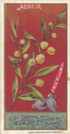 1888 Lone Jack Cigarette Co. Language of Flowers (N366) #NNO Acacia Front