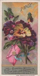 1888 Lone Jack Cigarette Co. Language of Flowers (N366) #NNO Pansy Front