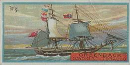 1888 Marburg Bros. Typical Ships (N408) #NNO Brig Front