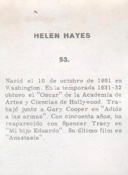 1961 Artistas Del Cine (Peru) #53 Helen Hayes Back
