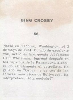 1961 Artistas Del Cine (Peru) #56 Bing Crosby Back