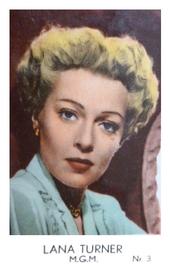 1956 Dutch Gum Series Nr (Low Numbers) #3 Lana Turner Front
