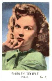 1956 Dutch Gum Series Nr (Low Numbers) #6 Shirley Temple Front