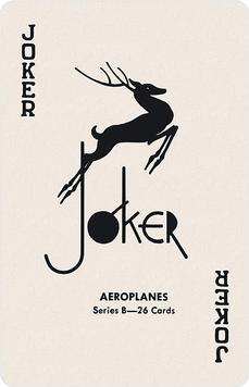 1940 Card-O Aeroplanes Series B (R112-3) - Stag Joker #NNO Airacobra Back