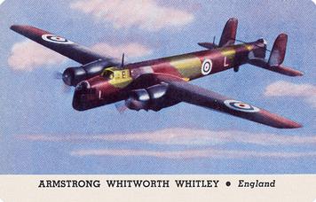 1940 Card-O Aeroplanes Series B (R112-3) - Stag Joker #NNO Armstrong Whitworth Whitley Front