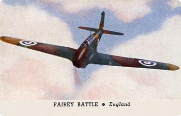 1940 Card-O Aeroplanes Series B (R112-3) - Stag Joker #NNO Fairey Battle Front