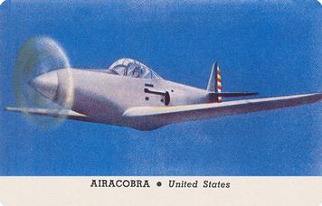1940 Card-O Aeroplanes Series B (R112-3) - Joker #NNO Airacobra Front