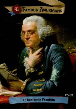 2021 Historic Autographs Famous Americans - Radiant Historic #1 Benjamin Franklin Front