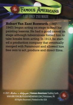 2021 Historic Autographs Famous Americans - Radiant Historic #160 Hobart Bosworth Back