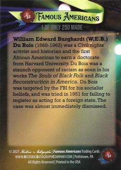 2021 Historic Autographs Famous Americans - Radiant Historic #167 W. E. B. Du Bois Back